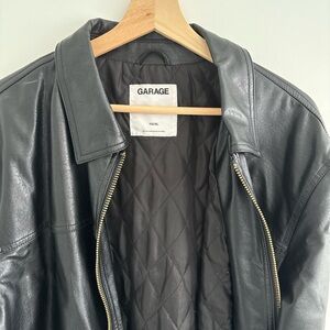 Oversized Garage Leather Jacket